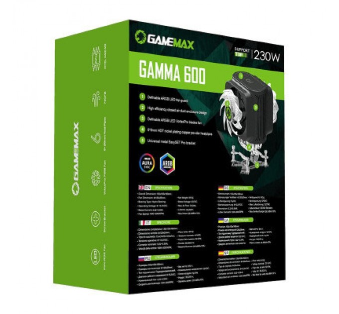 Gamemax Кулер до процесора Gamemax Gamma 600