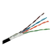 Кабель мережевий Kingda UTP 305м, cat 5e, CU, 4 pairs, 24AWG, PE, outside, black (KDUT8013)