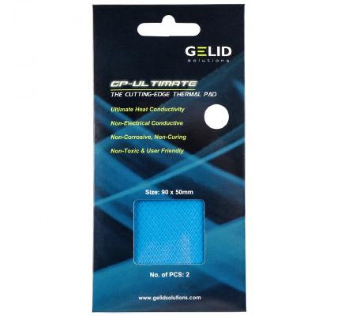 Gelid Solutions Термопрокладка Gelid Solutions GP-Ultimate Thermal Pad 90x50x2 mm, 2 шт (TP-VP04-D)