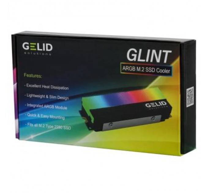 Gelid Solutions Радіатор охолодження Gelid Solutions GLINT ARGB M.2 2280 SSD (M2-RGB-01)