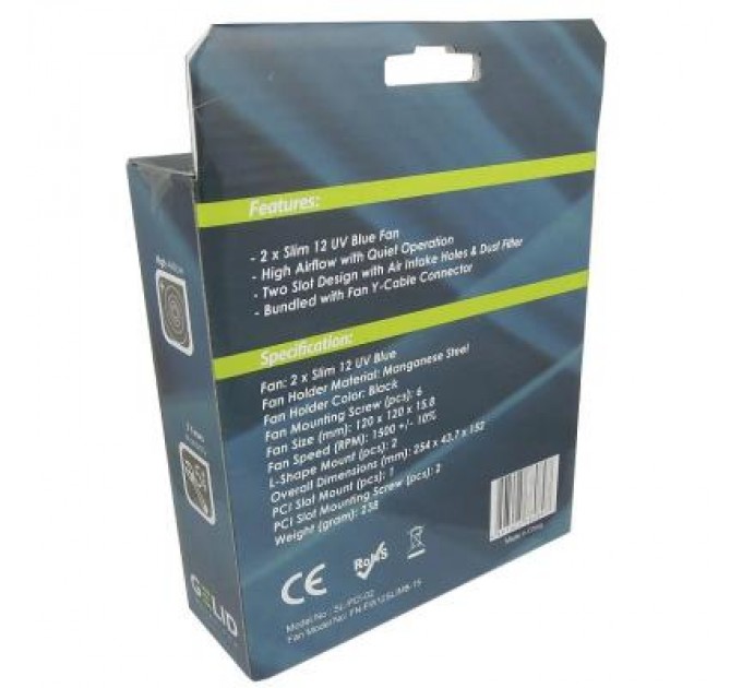 Gelid Solutions Кулер до відеокарти Gelid Solutions PCI Slot Fan Holder (SL-PCI-02)