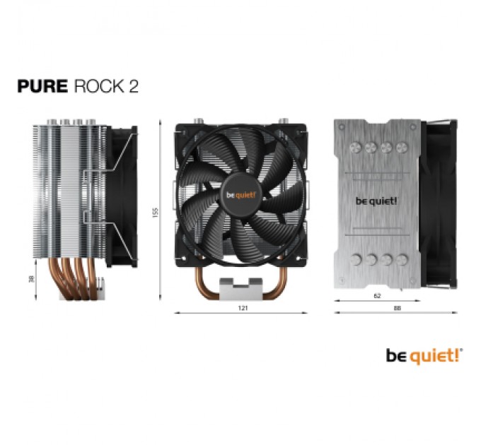 Be quiet! Кулер до процесора Be quiet! Pure Rock 2 (BK006)