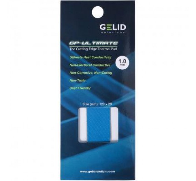 Gelid Solutions Термопрокладка Gelid Solutions 15W/mK 120x20x1.0 mm (TP-GP04-R-B)