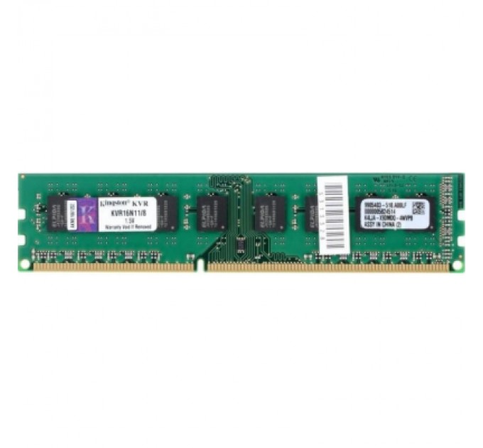 Kingston Модуль пам'яті для комп'ютера DDR3 8GB 1600 MHz Kingston (KVR16N11/8WP)