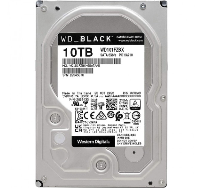 WD Жорсткий диск 3.5" 10TB WD (WD101FZBX)