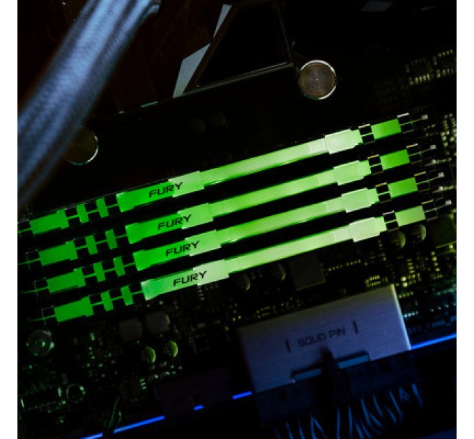 Kingston Fury (ex.HyperX) Модуль пам'яті для комп'ютера DDR4 8GB 3600 MHz Fury Beast RGB Kingston Fury (ex.HyperX) (KF436C17BBA/8)