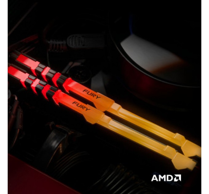 Kingston Fury (ex.HyperX) Модуль пам'яті для комп'ютера DDR4 8GB 3600 MHz Fury Beast RGB Kingston Fury (ex.HyperX) (KF436C17BBA/8)