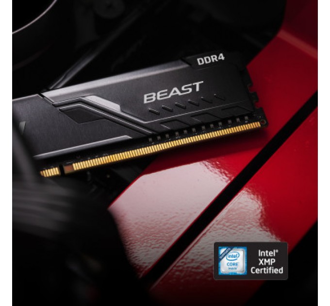 Kingston Fury (ex.HyperX) Модуль пам'яті для комп'ютера DDR4 32GB (2x16GB) 3733 MHz Fury Beast Black Kingston Fury (ex.HyperX) (KF437C19BB1K2/32)