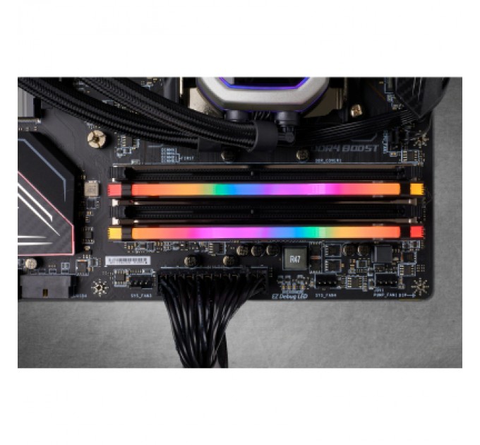Corsair Модуль пам'яті для комп'ютера DDR4 16GB (2x8GB) 3600 MHz Vengeance RGB Pro Black Corsair (CMW16GX4M2D3600C18)