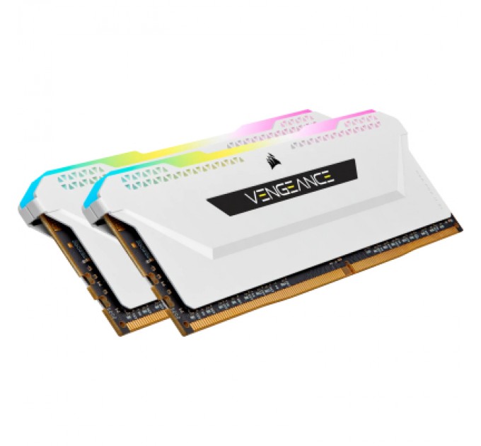 Corsair Модуль пам'яті для комп'ютера DDR4 16GB (2x8GGB) 3600 MHz Vengeance RGB Pro SL White Corsair (CMH16GX4M2D3600C18W)