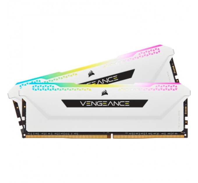 Corsair Модуль пам'яті для комп'ютера DDR4 16GB (2x8GGB) 3600 MHz Vengeance RGB Pro SL White Corsair (CMH16GX4M2D3600C18W)
