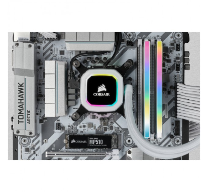 Corsair Модуль пам'яті для комп'ютера DDR4 16GB (2x8GGB) 3600 MHz Vengeance RGB Pro SL White Corsair (CMH16GX4M2D3600C18W)