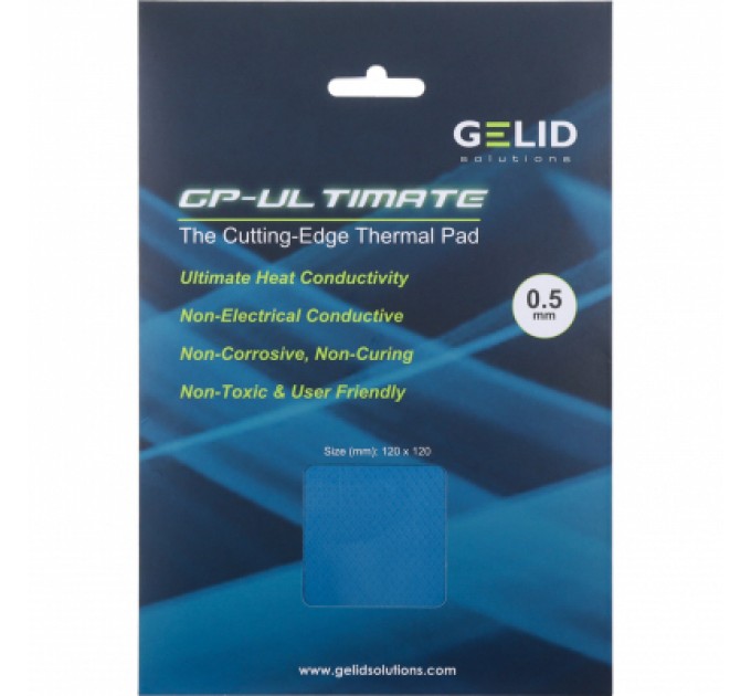 Gelid Solutions Термопрокладка Gelid Solutions GP-Ultimate Thermal Pad 120x120x1,5 mm (TP-GP04-S-C)