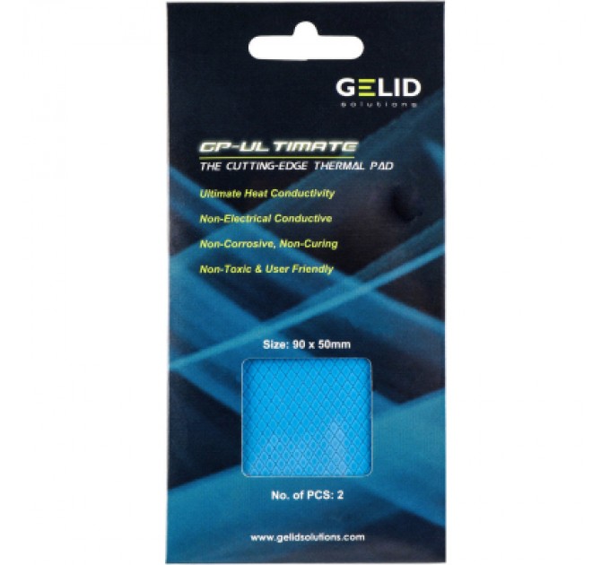 Gelid Solutions Термопрокладка Gelid Solutions GP-Ultimate Thermal Pad 90x50x3 mm, 2 штуки (TP-VP04-E)