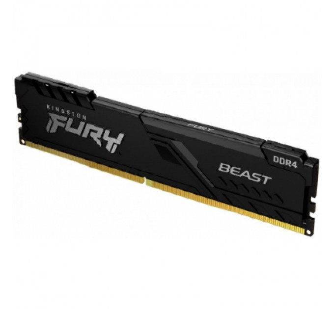 Kingston Fury (ex.HyperX) Модуль пам'яті для комп'ютера DDR4 16GB 2666 MHz FURY Beast Black Kingston Fury (ex.HyperX) (KF426C16BB/16)