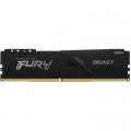 Kingston Fury (ex.HyperX) Модуль пам'яті для комп'ютера DDR4 16GB 2666 MHz FURY Beast Black Kingston Fury (ex.HyperX) (KF426C16BB/16)