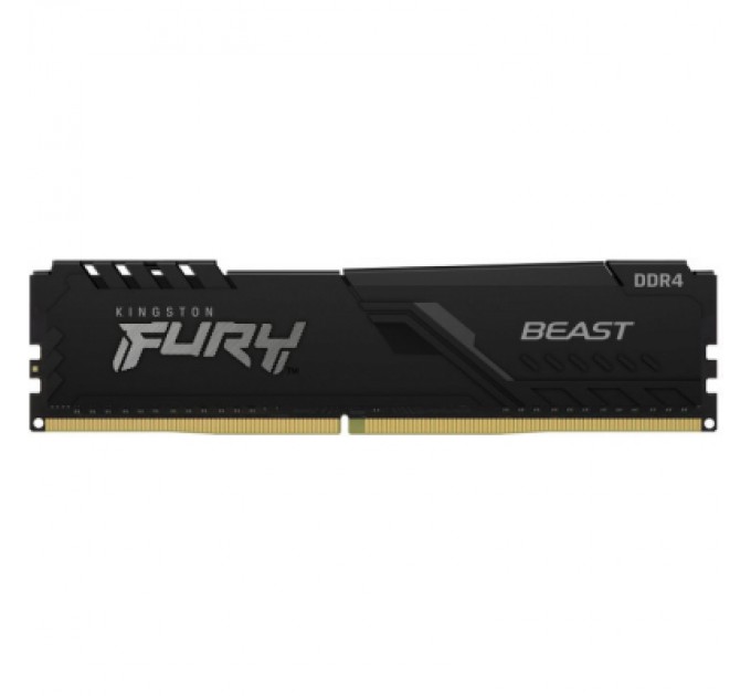 Kingston Fury (ex.HyperX) Модуль пам'яті для комп'ютера DDR4 16GB 2666 MHz FURY Beast Black Kingston Fury (ex.HyperX) (KF426C16BB/16)