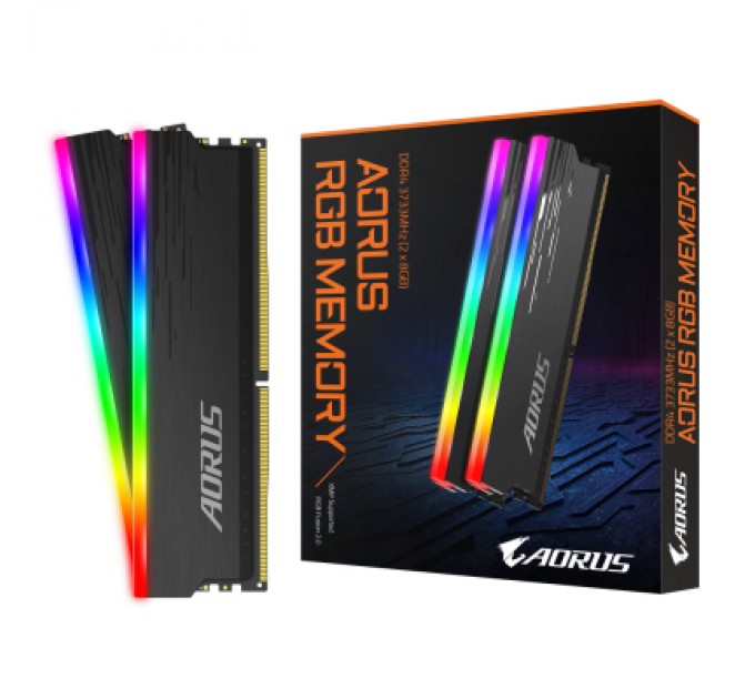 GIGABYTE Модуль пам'яті для комп'ютера DDR4 16GB (2x8GB) 3733 MHz AORUS RGB Memory boost GIGABYTE (GP-ARS16G37)