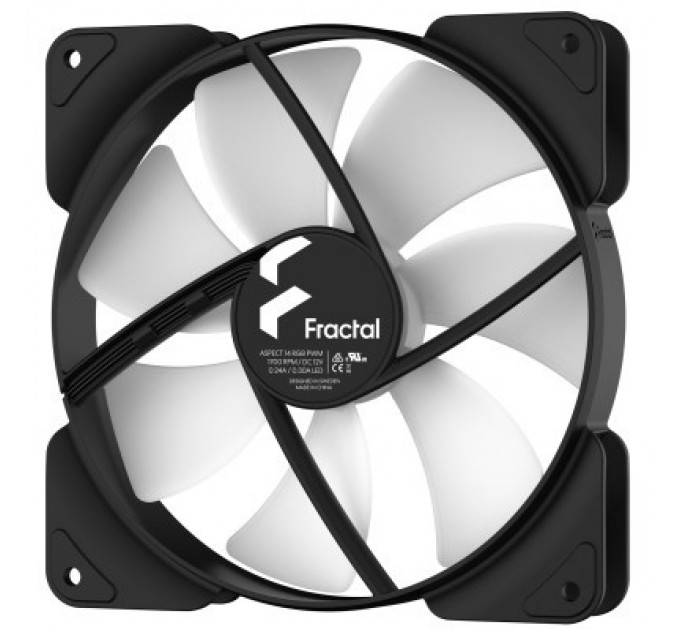 Fractal Design Кулер до корпусу Fractal Design Aspect 14 RGB PWM Black Frame (FD-F-AS1-1405)