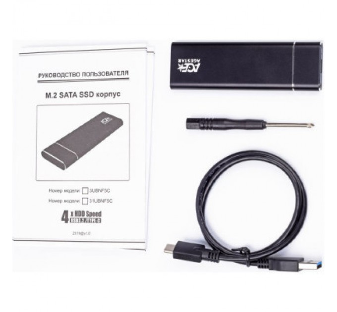 AgeStar Кишеня зовнішня AgeStar M2 NGFF black (3UBNF5C (Black))