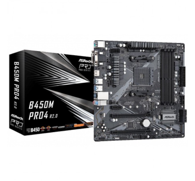 ASRock Материнська плата ASRock B450M PRO4 R2.0