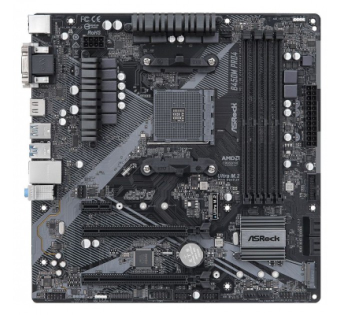 ASRock Материнська плата ASRock B450M PRO4 R2.0