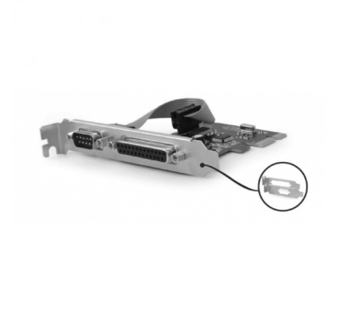 Gembird Контролер Gembird PCIe for COM and LPT low profile (PEX-COMLPT-01)