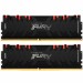 Kingston Fury (ex.HyperX) Модуль пам'яті для комп'ютера DDR4 16GB (2x8GB) 4000 MHz Renegade RGB Black Kingston Fury (ex.HyperX) (KF440C19RBAK2/16)