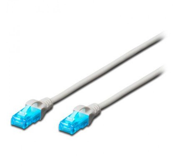 Digitus Патч-корд 0.5м, UTP, cat.5e, CCA, white Digitus (DK-1512-005/WH)