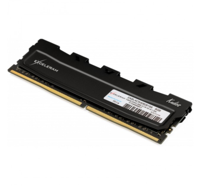 eXceleram Модуль пам'яті для комп'ютера DDR4 8GB 2666 MHz Black Kudos eXceleram (EKBLACK4082619A)
