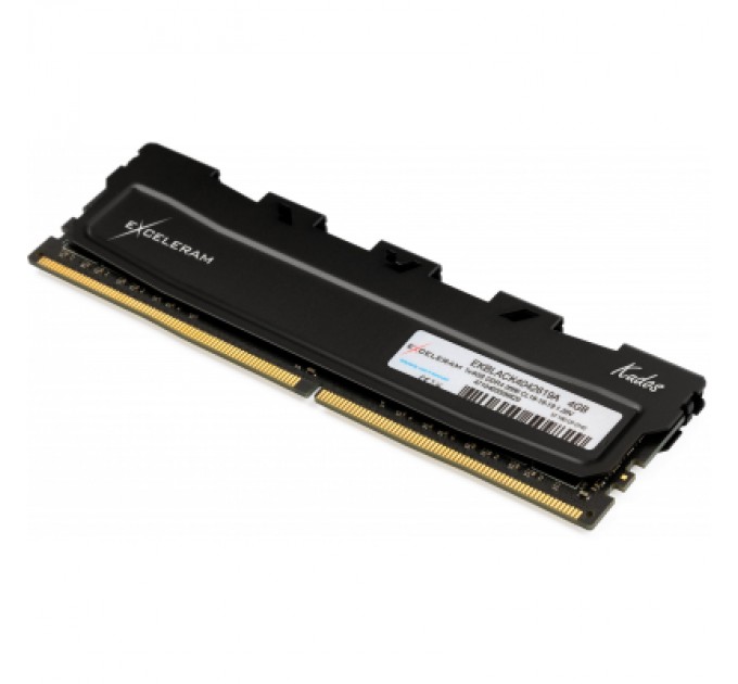 eXceleram Модуль пам'яті для комп'ютера DDR4 4GB 2666 MHz Black Kudos eXceleram (EKBLACK4042619A)
