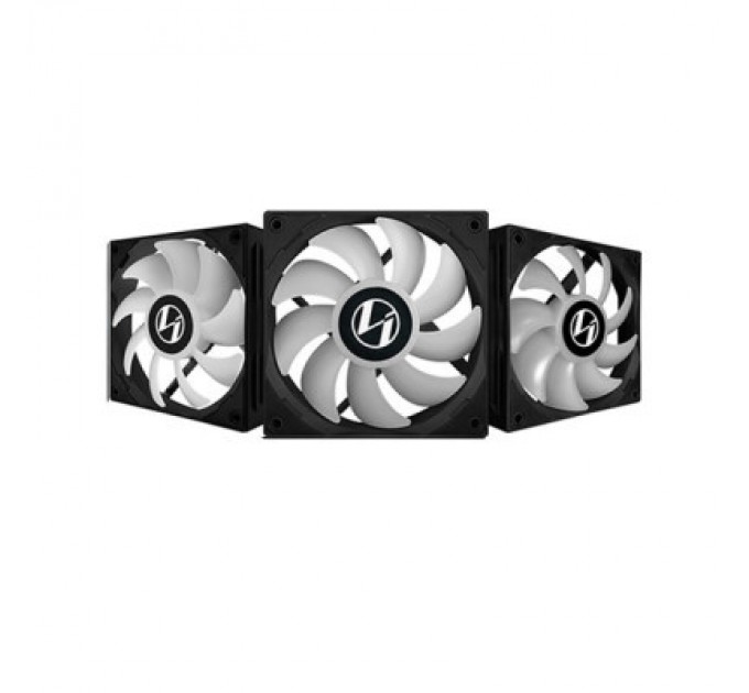 Lian Li Кулер до корпусу Lian Li ST120-3 Triple Black (G99.12ST3B.00)