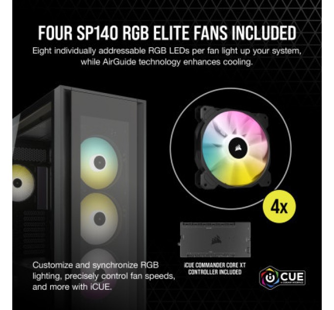 Corsair Корпус Corsair iCUE 7000X RGB Tempered Glass Black (CC-9011226-WW)