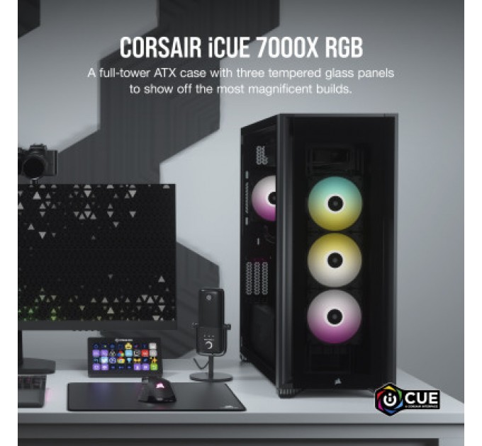 Corsair Корпус Corsair iCUE 7000X RGB Tempered Glass Black (CC-9011226-WW)