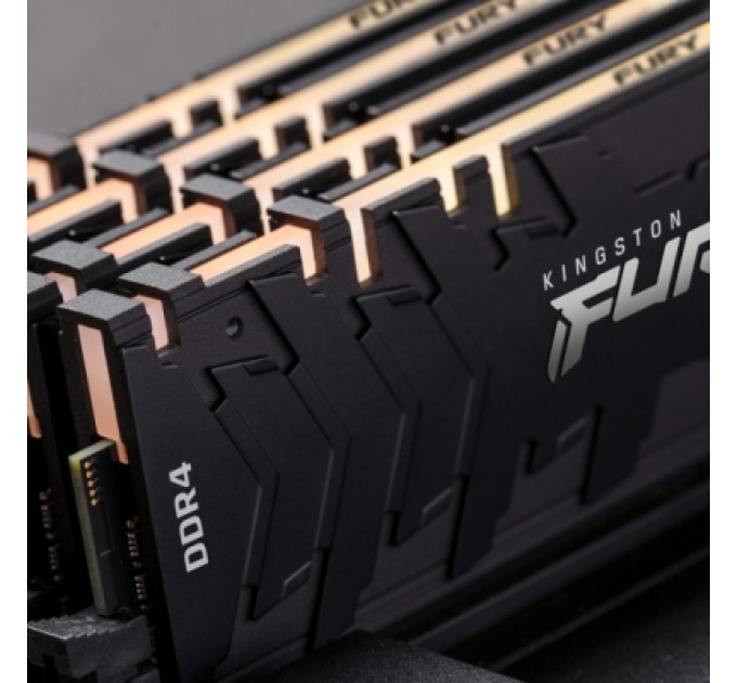Kingston Fury (ex.HyperX) Модуль пам'яті для комп'ютера DDR4 8GB 3200 MHz RenegadeBlack Kingston Fury (ex.HyperX) (KF432C16RB/8)