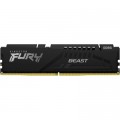 Kingston Fury (ex.HyperX) Модуль пам'яті для комп'ютера DDR5 16GB 6000 MHz Beast Black Kingston Fury (ex.HyperX) (KF560C40BB-16)