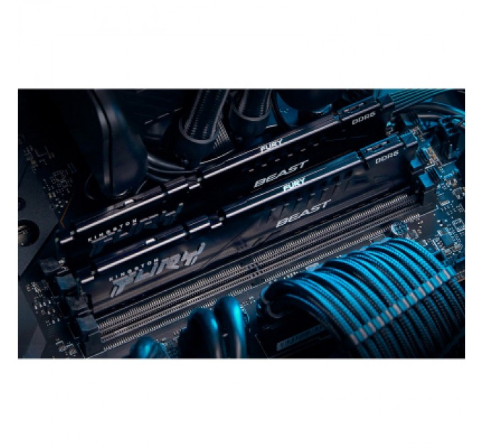 Kingston Fury (ex.HyperX) Модуль пам'яті для комп'ютера DDR5 16GB 6000 MHz Beast Black Kingston Fury (ex.HyperX) (KF560C40BB-16)