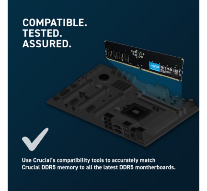 Micron Модуль пам'яті для комп'ютера DDR5 32GB 4800 MHz Micron (CT32G48C40U5)