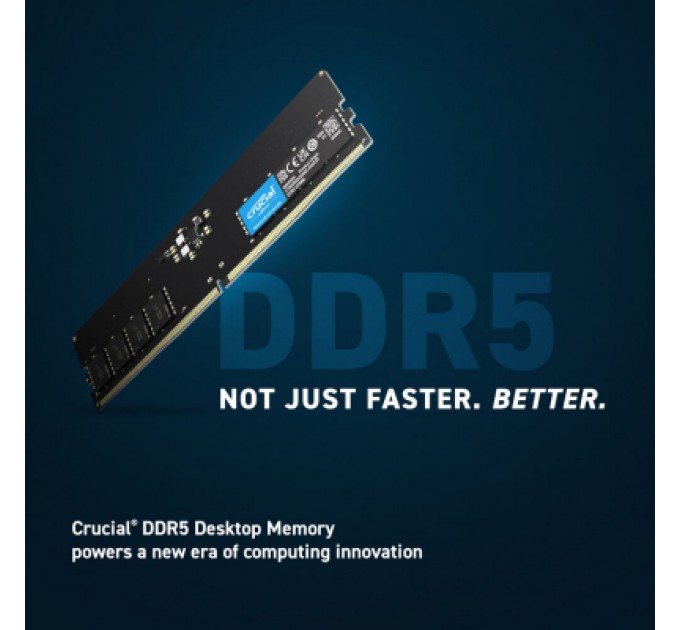 Micron Модуль пам'яті для комп'ютера DDR5 32GB 4800 MHz Micron (CT32G48C40U5)