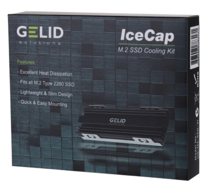 Gelid Solutions Радіатор охолодження Gelid Solutions IceCap M.2 SSD Cooler (HS-M2-SSD-21)
