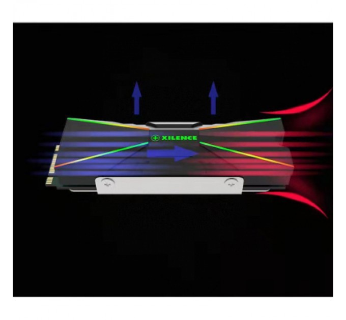 Xilence Радіатор охолодження Xilence M2SSD Cooler ARGB M2SSD.B.ARGB (XC401)