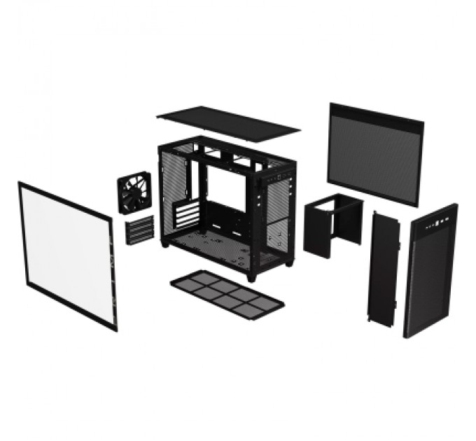 ASUS Корпус ASUS Prime AP201 Black Tempered Glass (90DC00G0-B39010)