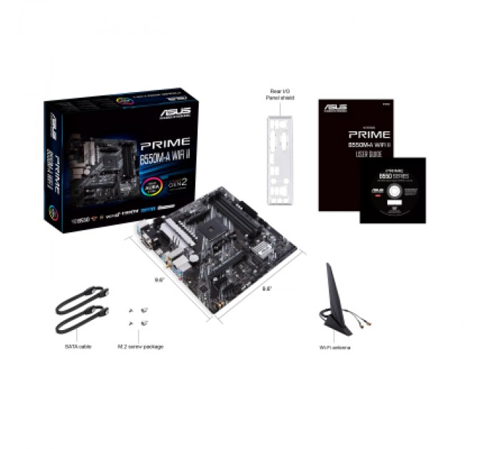 ASUS Материнська плата ASUS PRIME B550M-A WIFI II