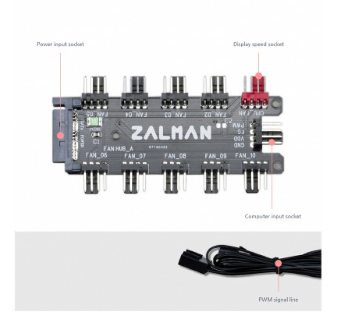 Zalman Контроллер вентилятора Zalman ZM-PWM10FH