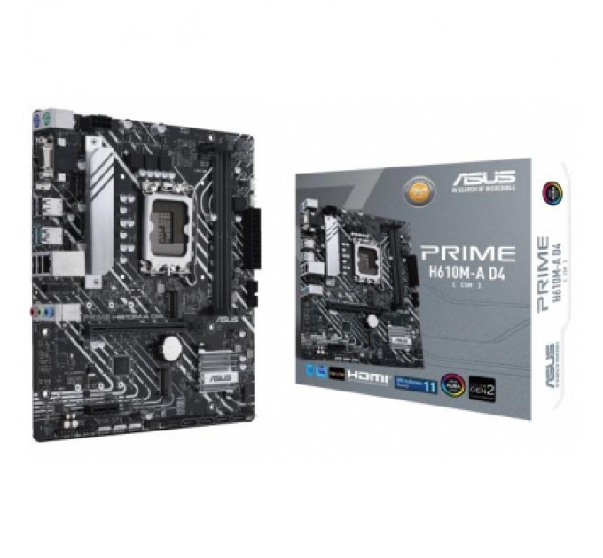 ASUS Материнська плата ASUS PRIME H610M-A D4-CSM