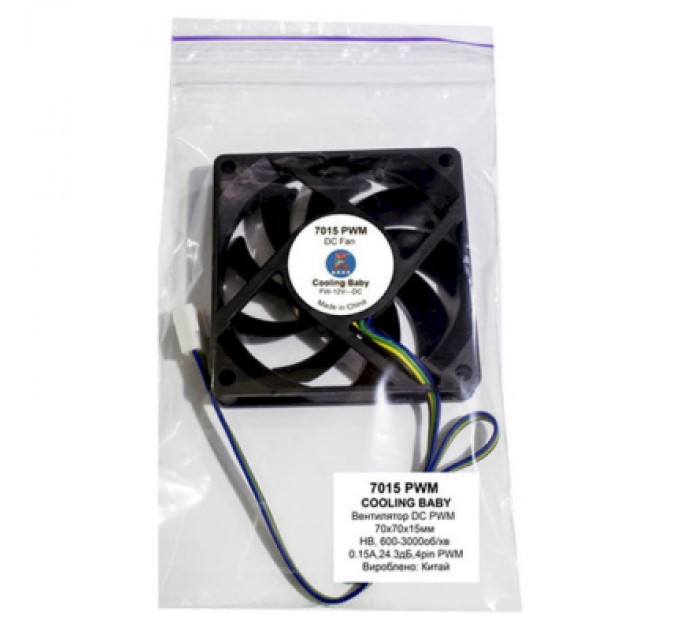 Cooling Baby Кулер до корпусу Cooling Baby 7015 PWM