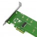 Maiwo Контролер Maiwo Multi-Size PCIex4 & SATA to M.2 (M-Key or B-key) KT015 SSD (45774)