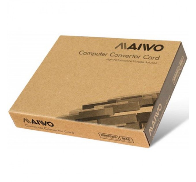 Maiwo Контролер Maiwo Multi-Size PCIex4 & SATA to M.2 (M-Key or B-key) KT015 SSD (45774)