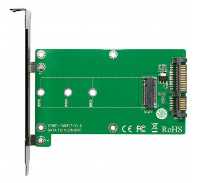 Maiwo Контролер SATA to M.2 (NGFF) B-key SSD 22*42, 22*60, 22*80 mm Maiwo (45776/KT001A)