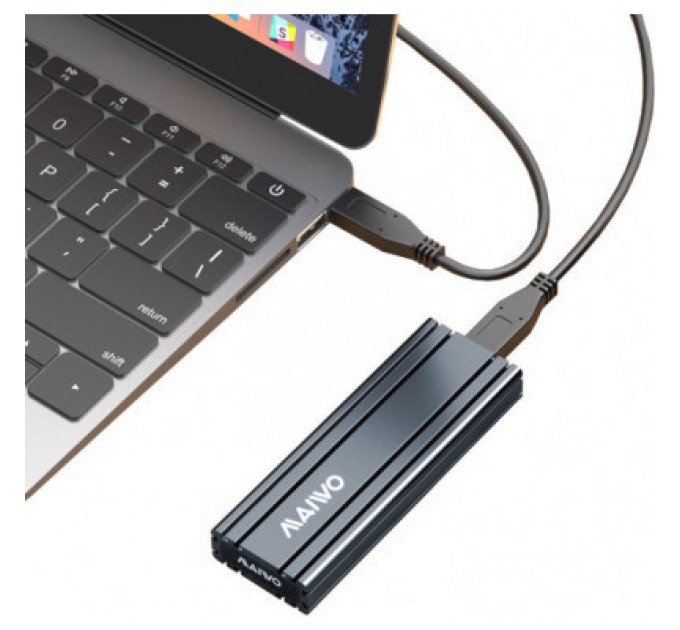 Maiwo Кишеня зовнішня Maiwo M.2 SSD NVMe (PCIe) — USB 3.1 Type-C (K1686P space grey)